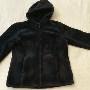 32 Degrees Heat, Plush Hooded Zip Up Jacket, Blue, Size‎ Large, Extra Warm
